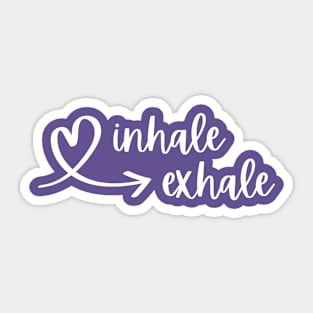 Inhale, Exhale Printed Tee Sticker